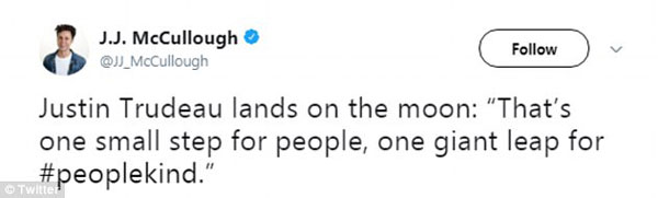 到底用mankind還是peoplekind？ 加拿大總理也開始“咬文嚼字”