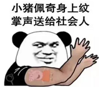 “小豬佩奇身上紋，掌聲送給社會人”這只粉紅豬憑啥火了？