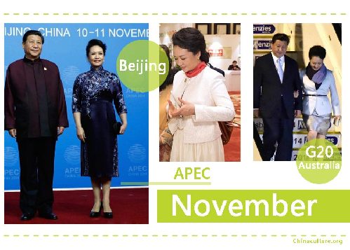 第一夫人衣櫥：彭麗媛2014時(shí)尚盤(pán)點(diǎn)（組圖）