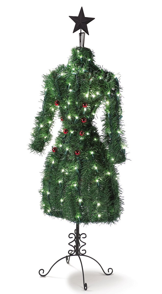 New-style Christmas tree<BR>'女裙'圣誕樹顯優(yōu)雅(圖)