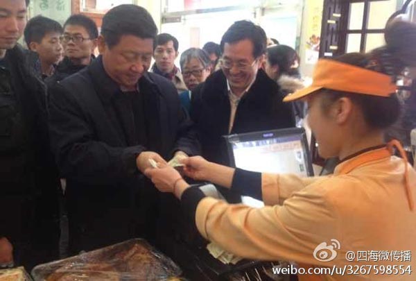習(xí)近平買包子，海外網(wǎng)友熱情點(diǎn)贊