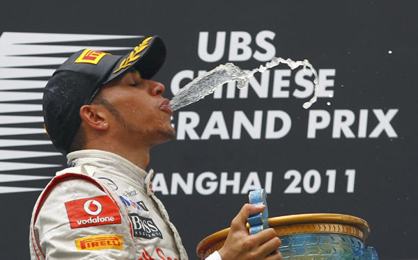 F1大獎(jiǎng)賽中國站：漢密爾頓奪冠