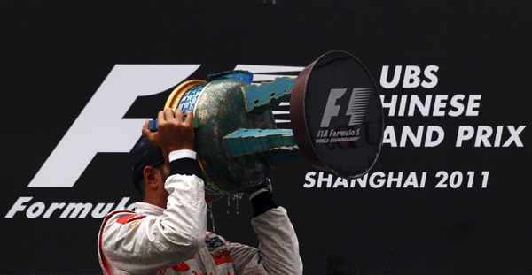 F1大獎(jiǎng)賽中國站：漢密爾頓奪冠