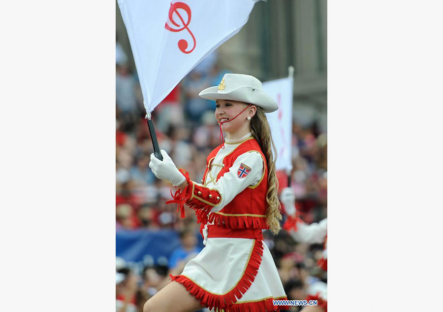 People take part in Independence Day parade in Washington