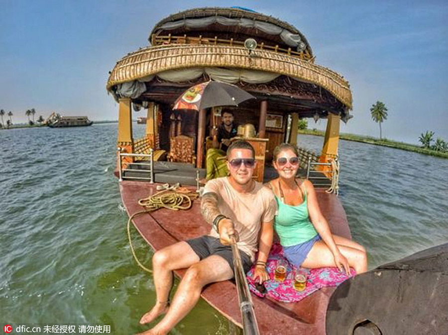Young couple ditch dream jobs for ultimate world travel plan