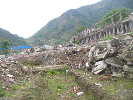 新北川中學地震周年開建 欲打造一流名校[組圖]