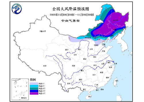 新一輪大風(fēng)降溫和雨雪將席卷中國大部